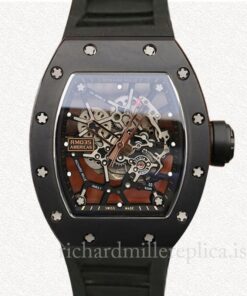 Richard Mille RM035 Mechanical Men Transparent Dial Rubber Band