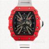 Richard Mille RM12-01 Mechanical Men Carbon Fiber Rubber Band Watch