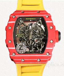 Richard Mille RM35-02 Mechanical Men Transparent Dial Ceramics Bezel
