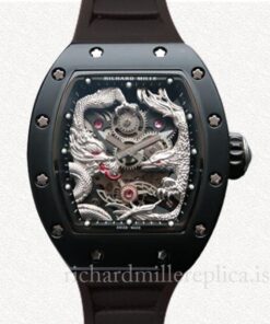 Richard Mille RM57-01 Men Mechanical Watch Rubber Band Stainless Steel