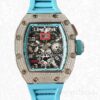 Richard Mille RM011 Men Mechanical Diamond Bezel Rubber Band Transparent Dial